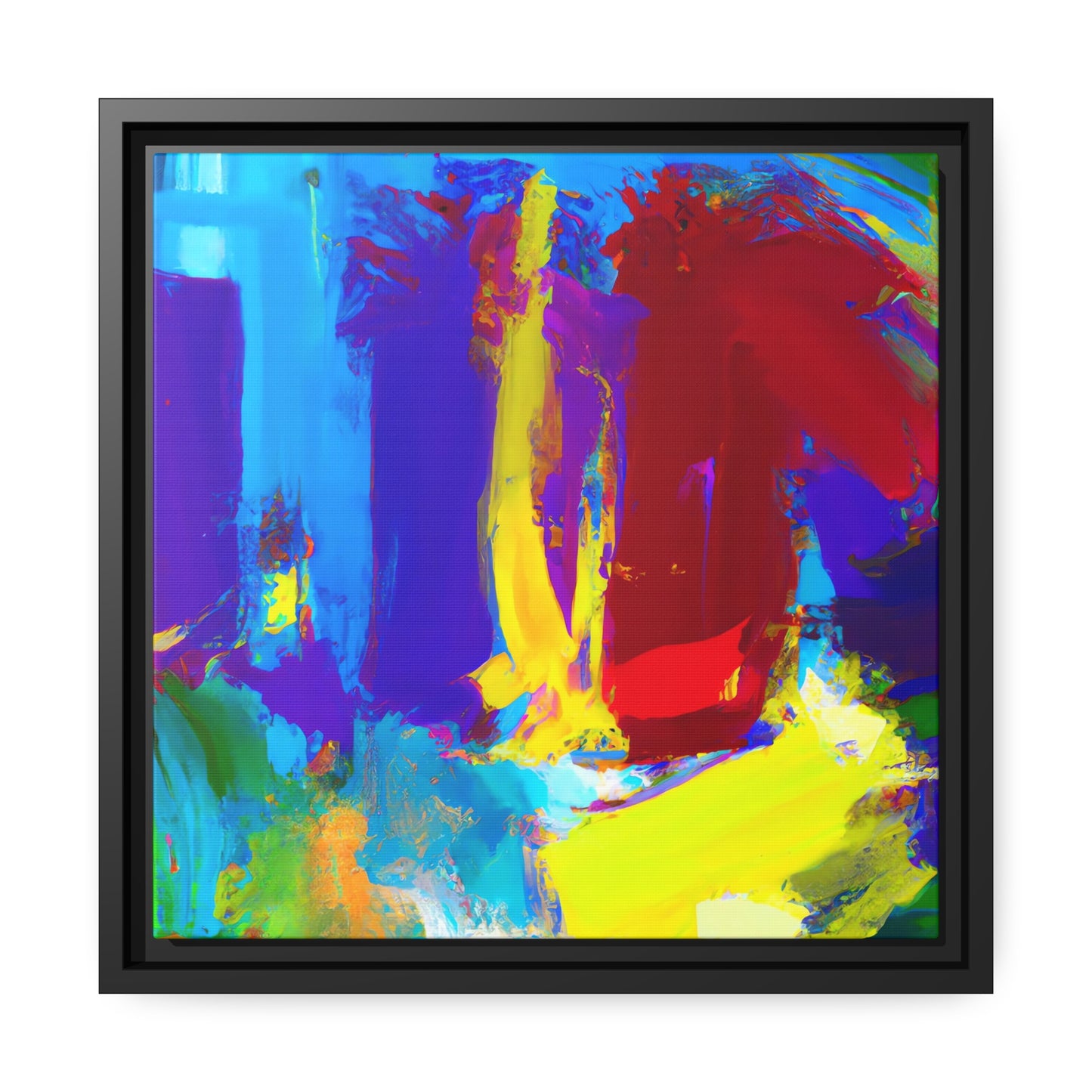 Olivette Grey - Framed Canvas