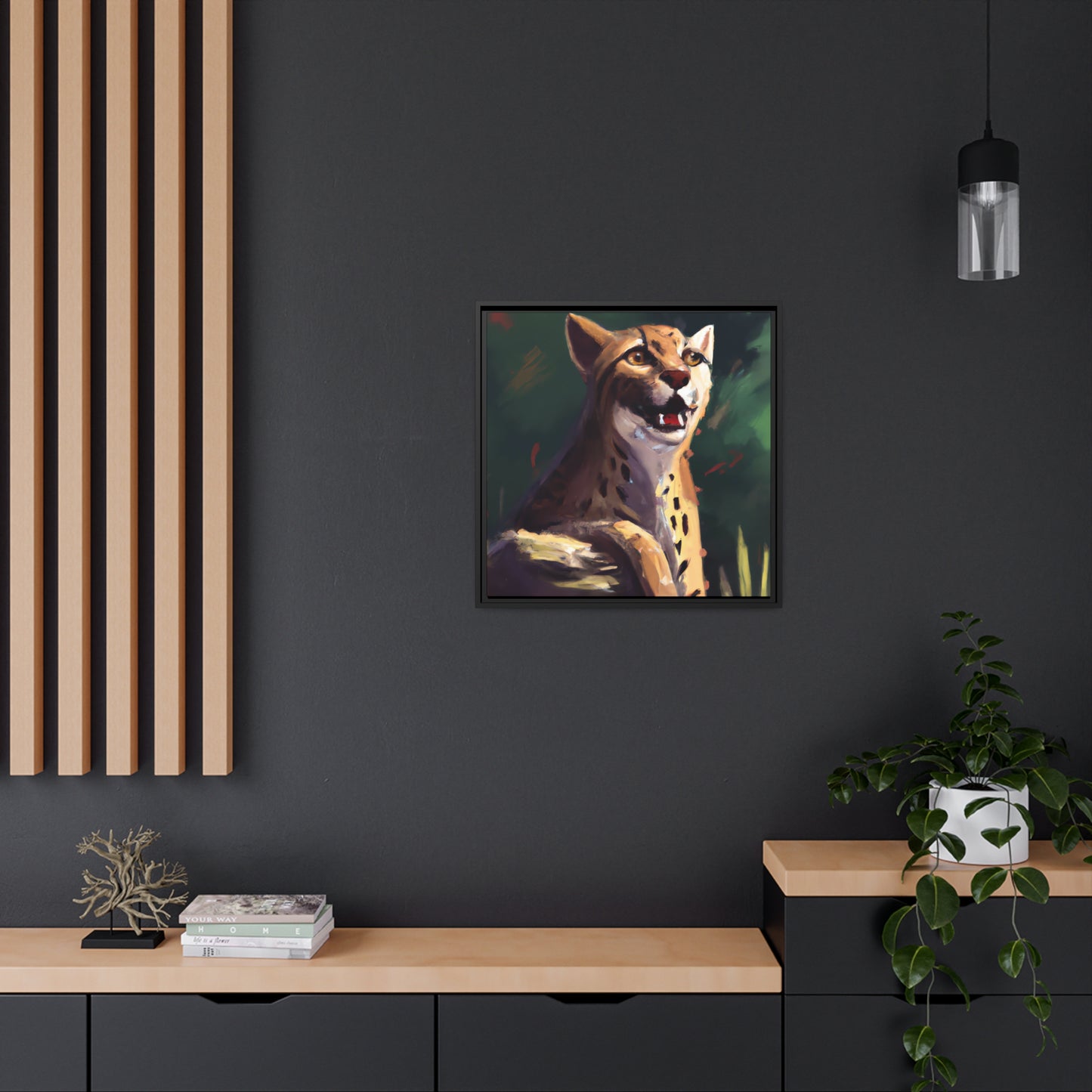 Leonardus Periwinkle - Framed Canvas