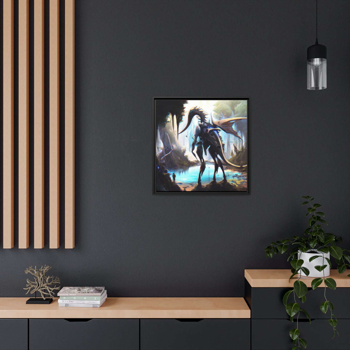 Luminous Leona - Framed Canvas
