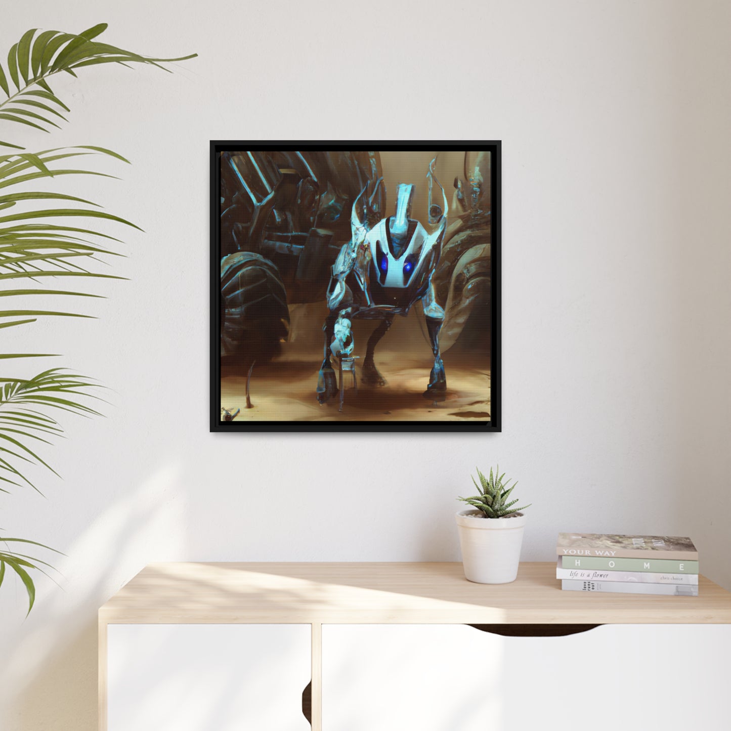 Syrus Particleop - Framed Canvas