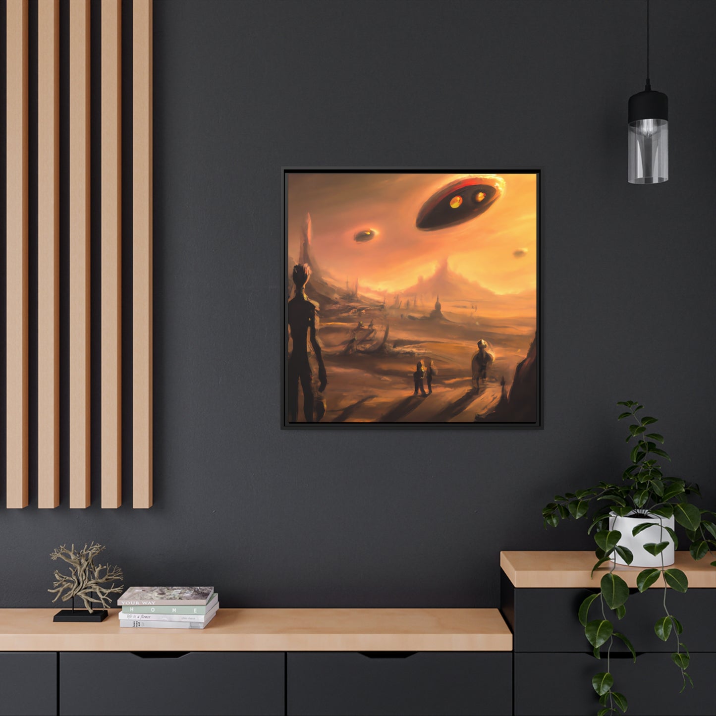 Agatha Periwinkle - Framed Canvas