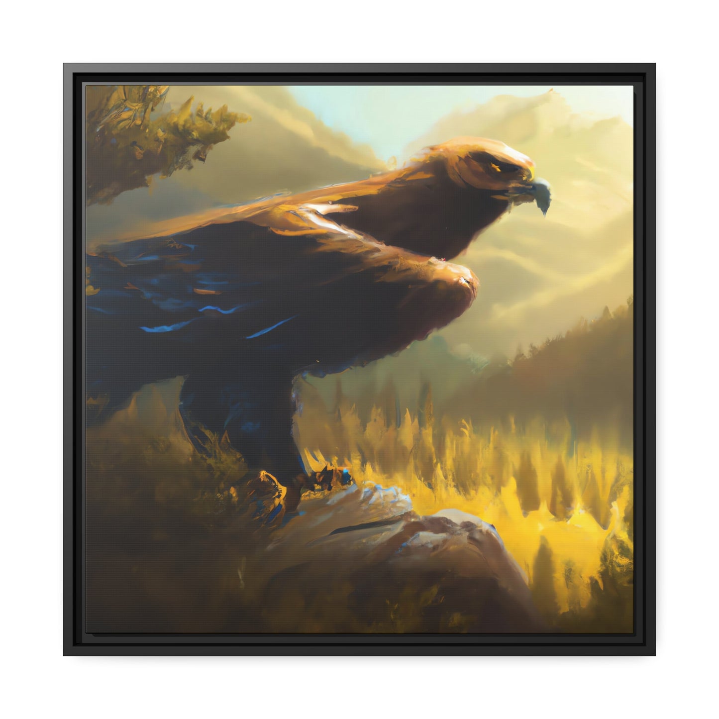 Pablo Rembrandt - Framed Canvas