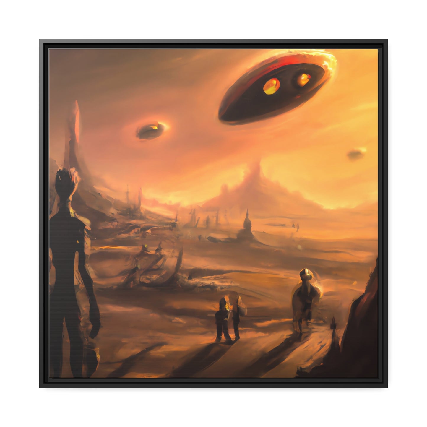 Agatha Periwinkle - Framed Canvas