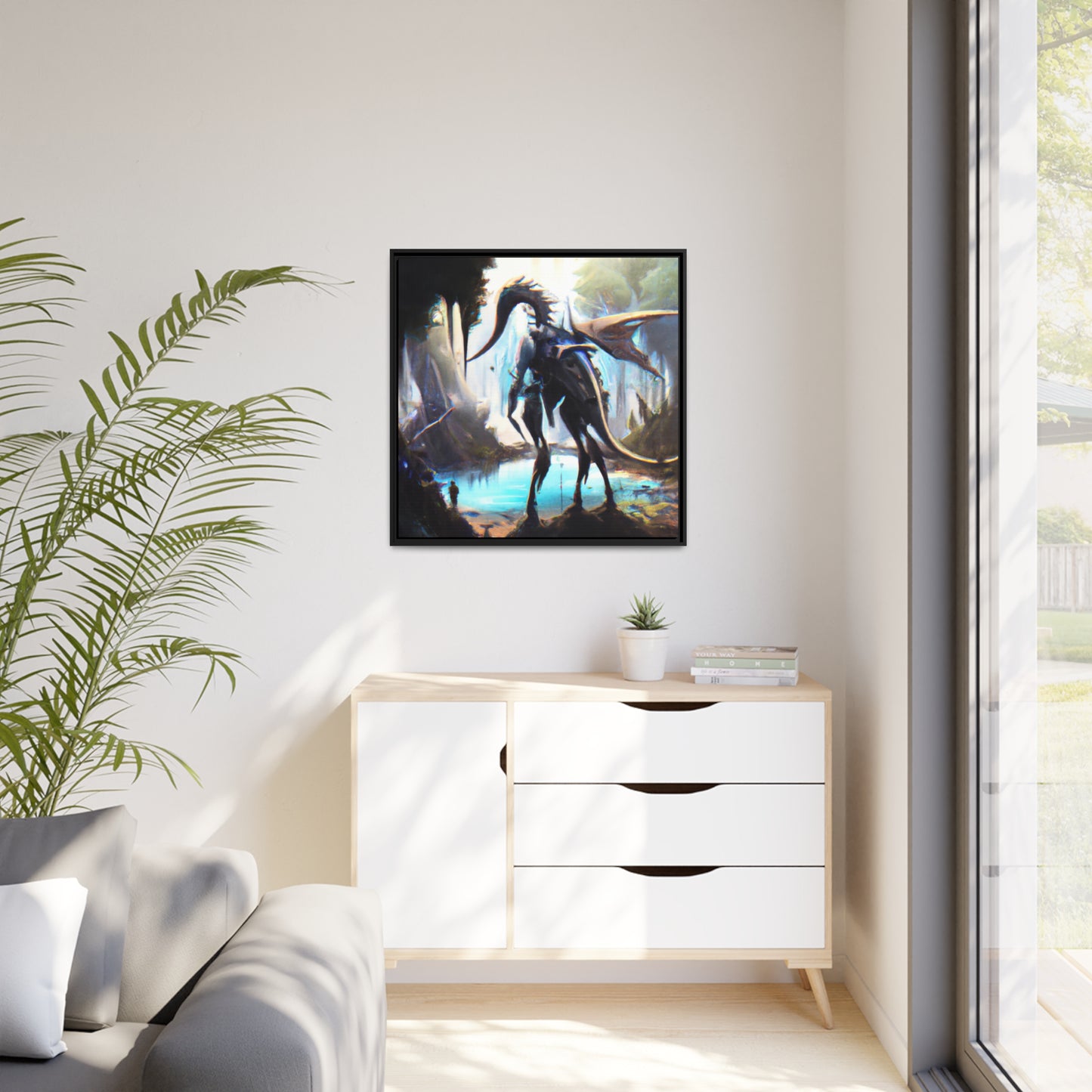 Luminous Leona - Framed Canvas