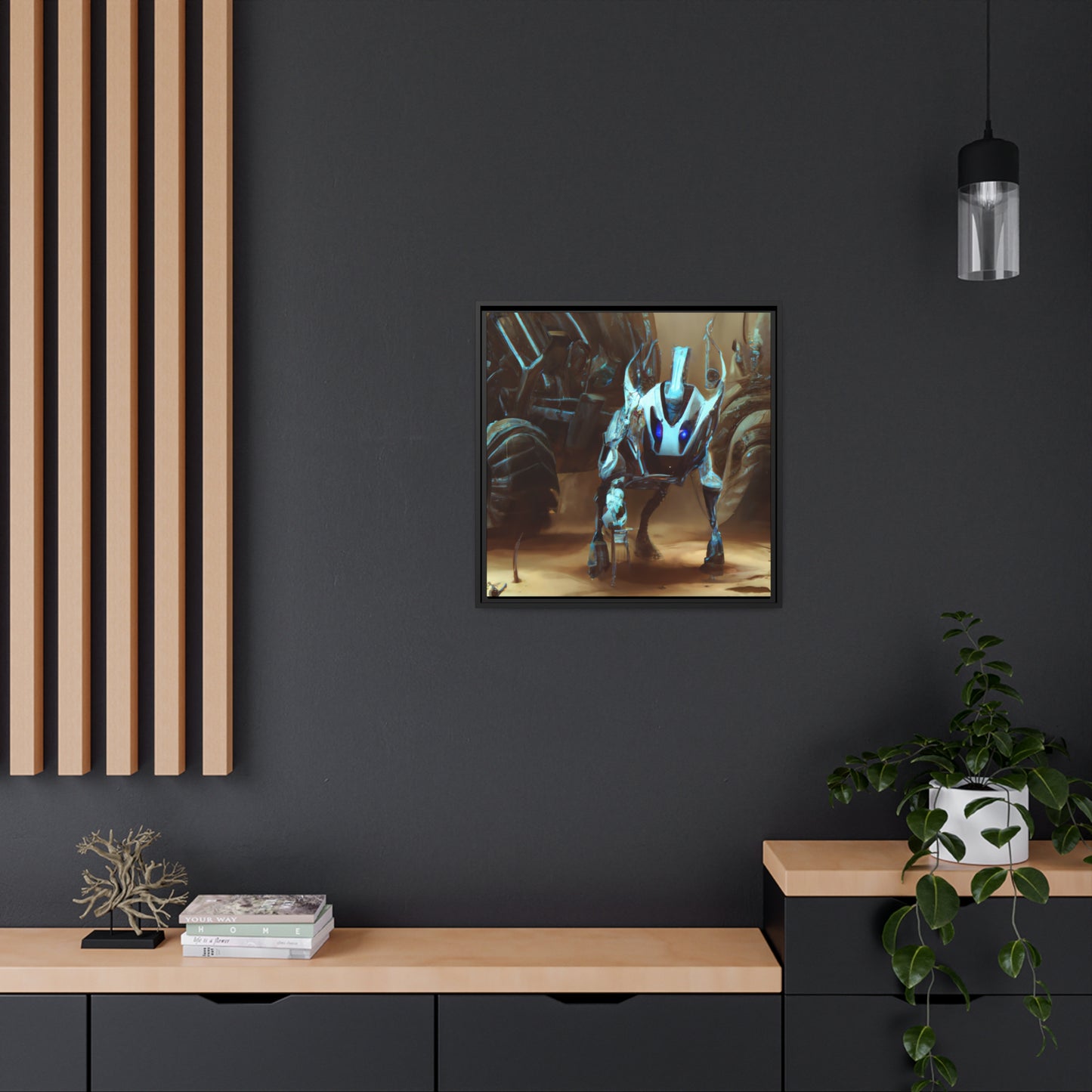 Syrus Particleop - Framed Canvas