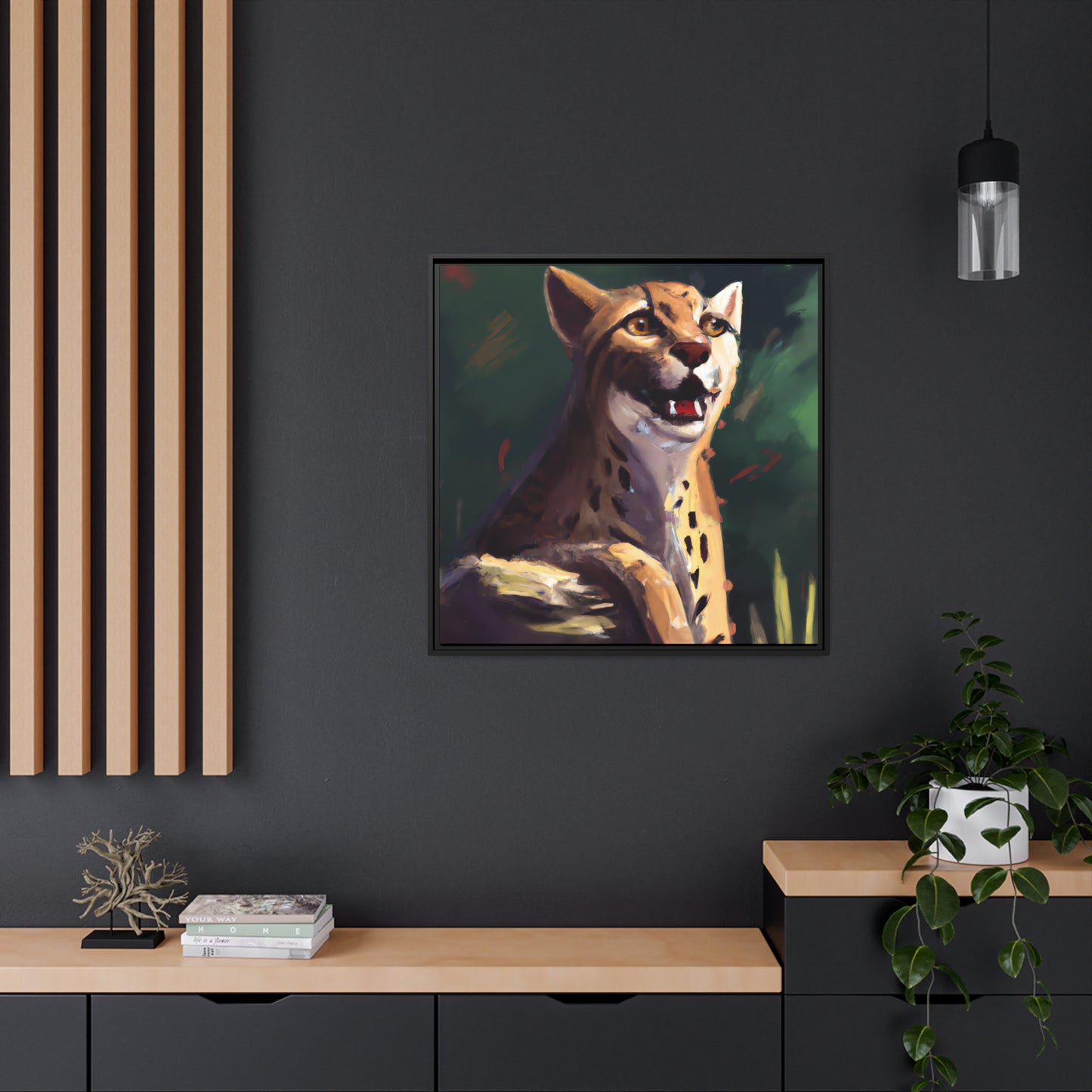 Leonardus Periwinkle - Framed Canvas