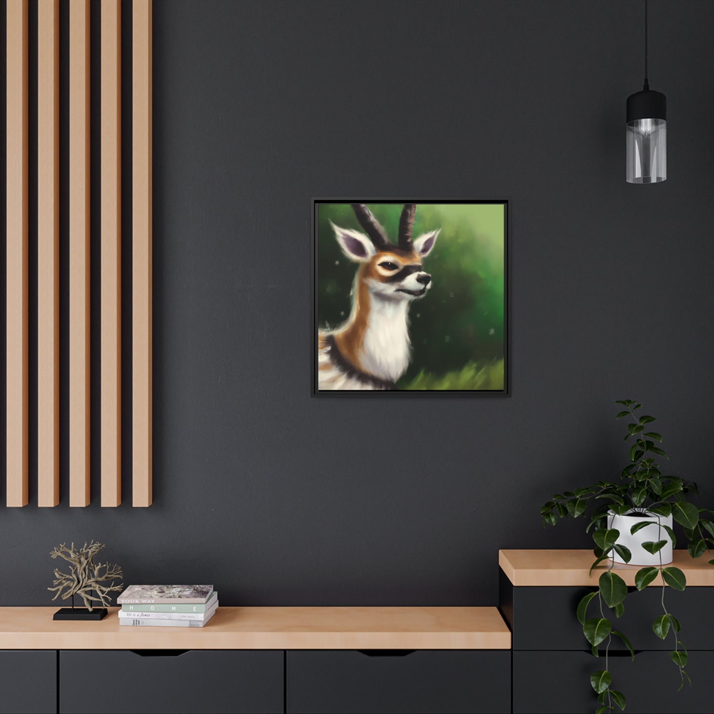 Augustus E. Crowe - Framed Canvas