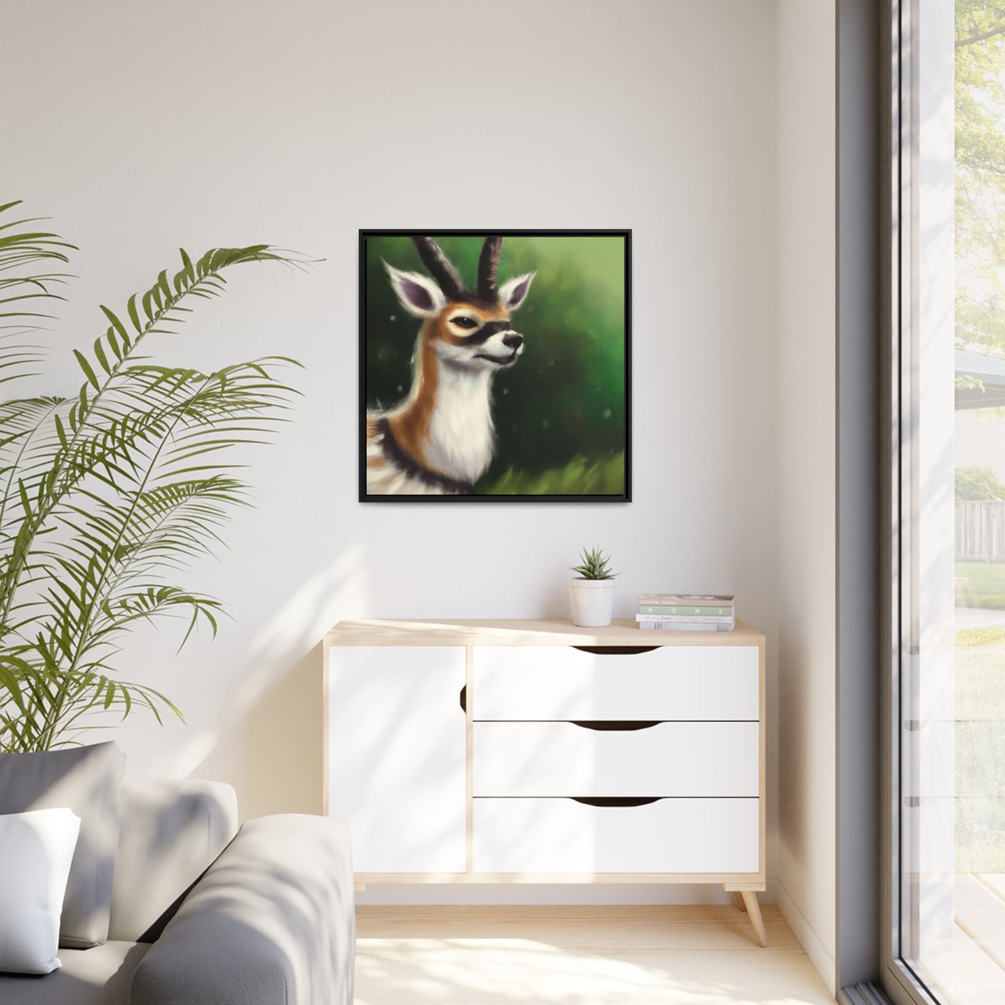 Augustus E. Crowe - Framed Canvas