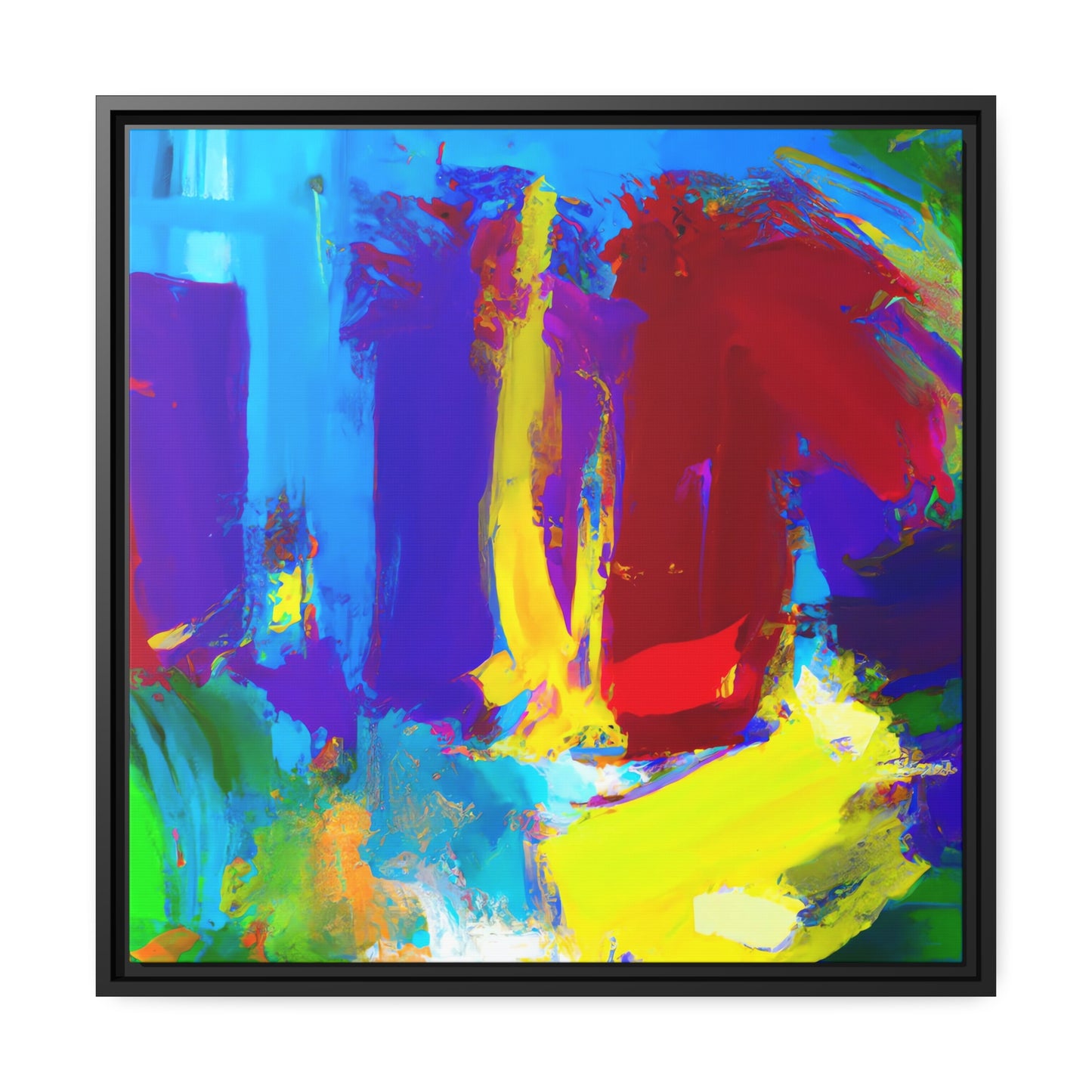 Olivette Grey - Framed Canvas