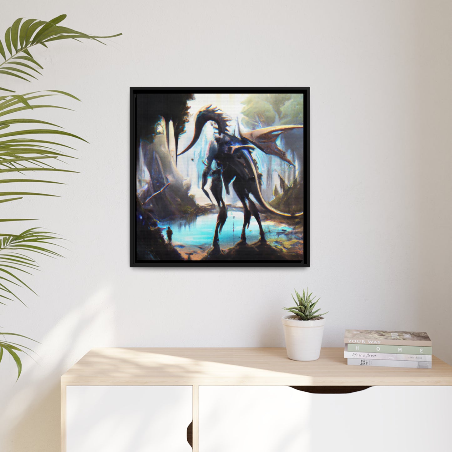 Luminous Leona - Framed Canvas