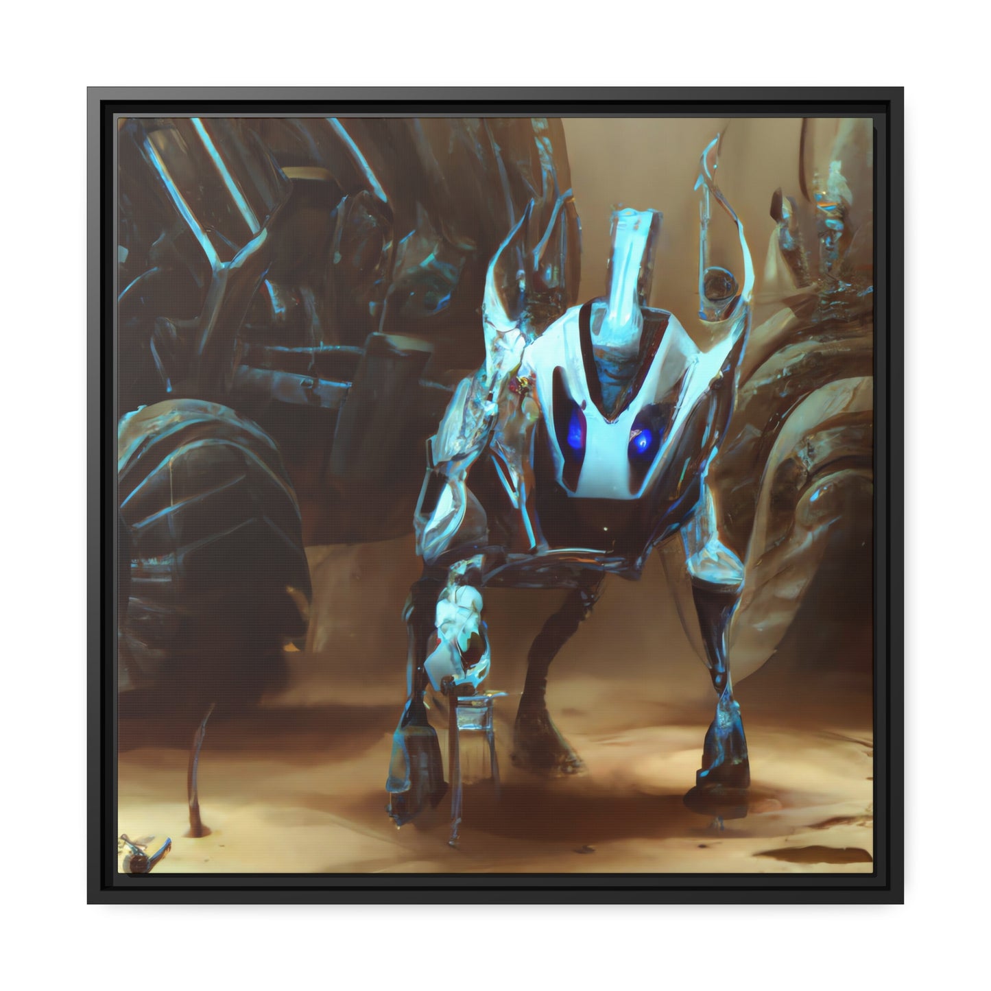 Syrus Particleop - Framed Canvas