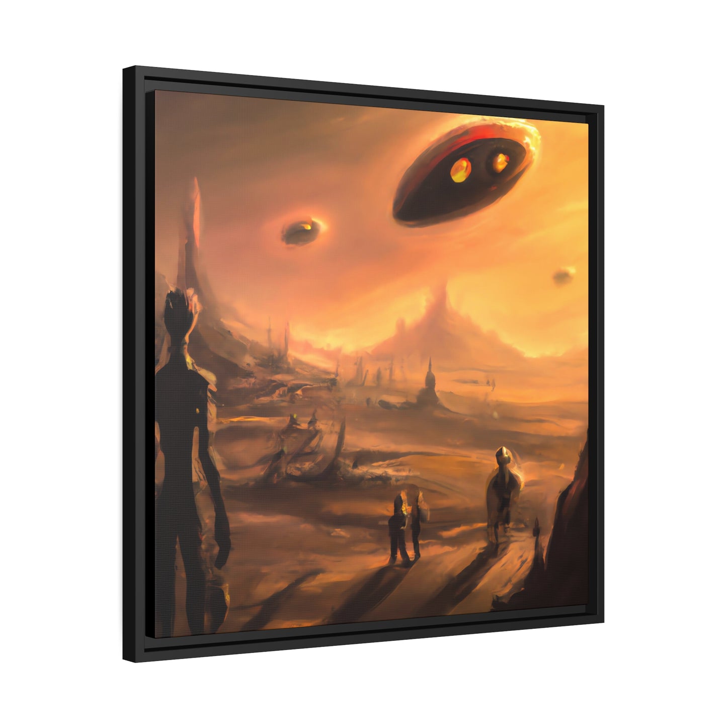 Agatha Periwinkle - Framed Canvas