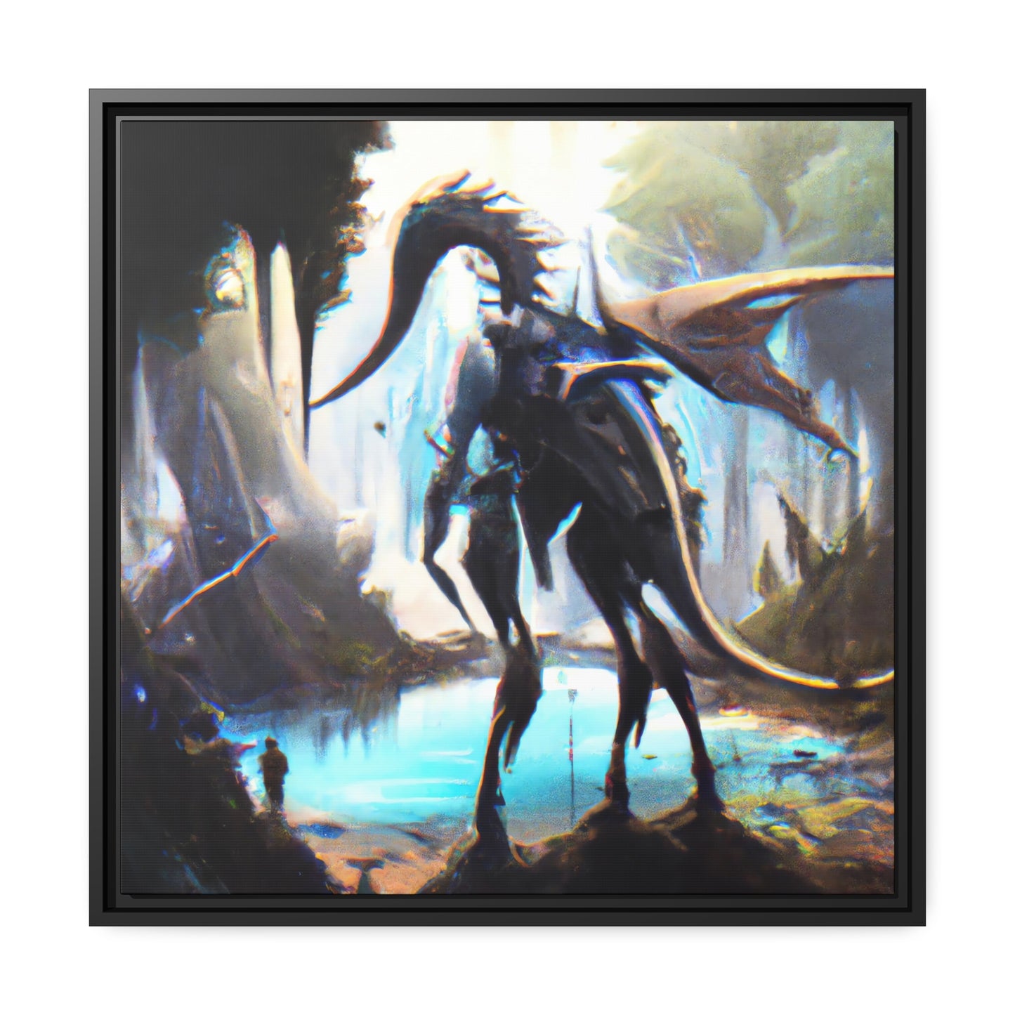 Luminous Leona - Framed Canvas