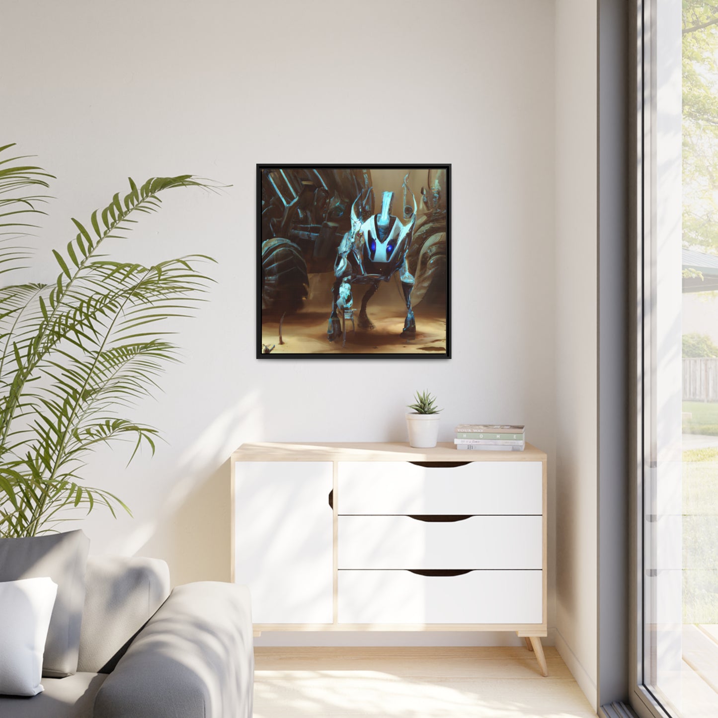 Syrus Particleop - Framed Canvas