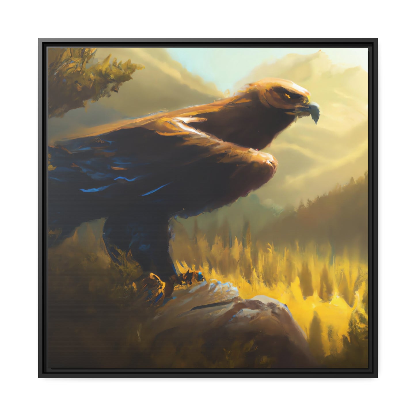 Pablo Rembrandt - Framed Canvas