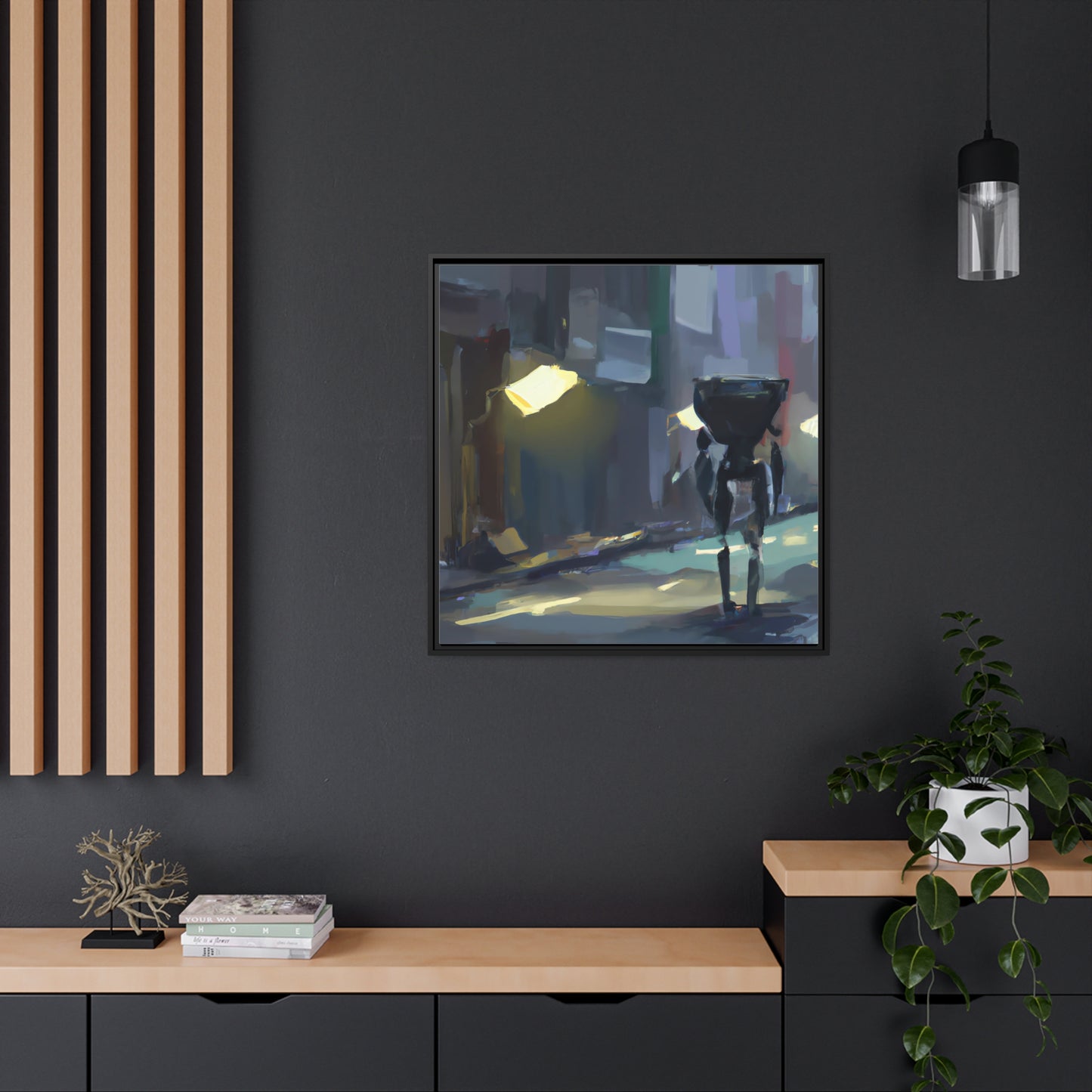 Iris Primavera - Framed Canvas