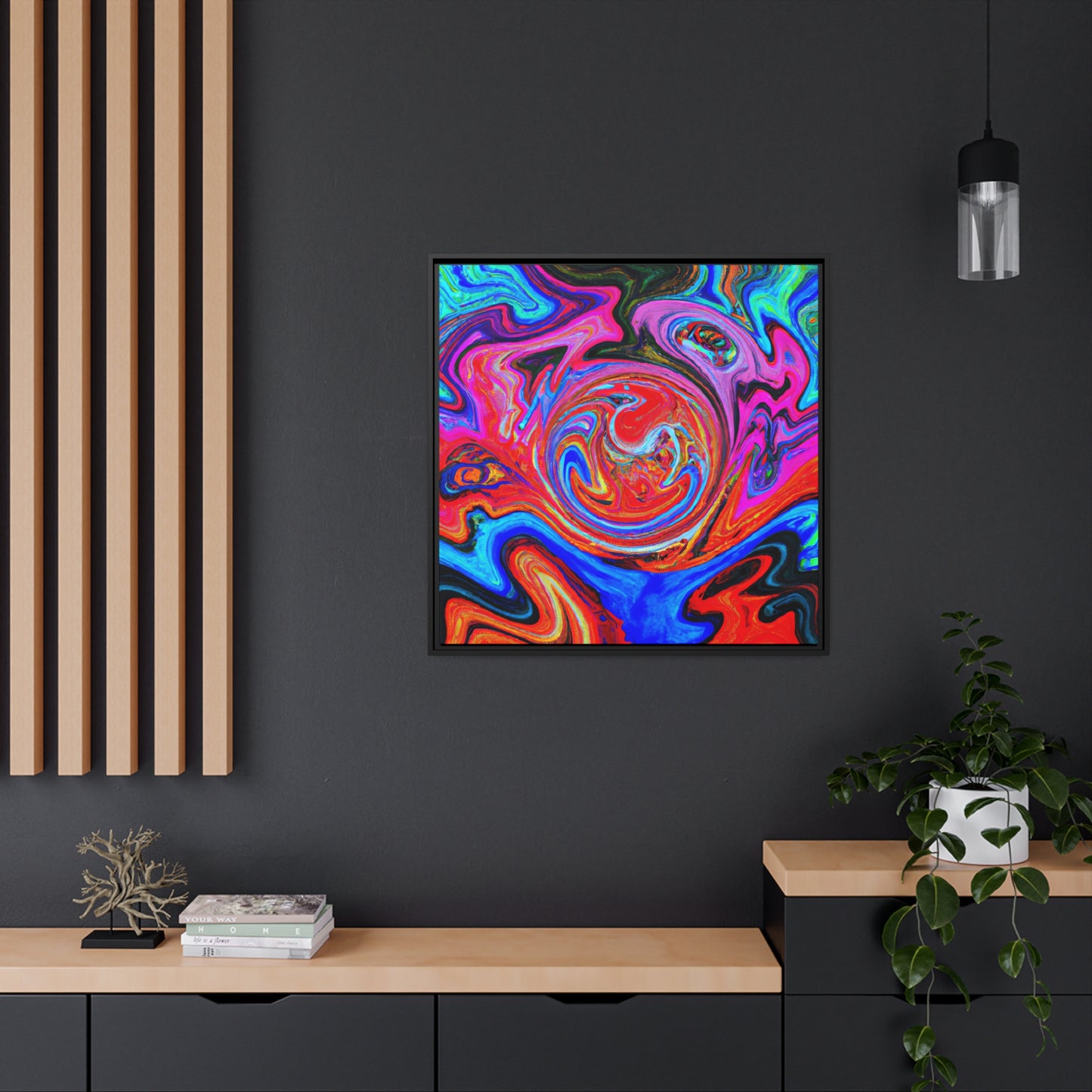 Johannes Abendroth - Framed Canvas