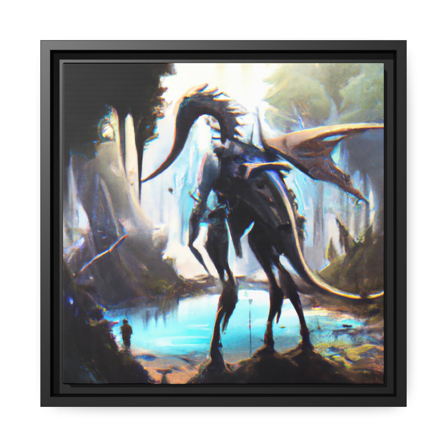 Luminous Leona - Framed Canvas