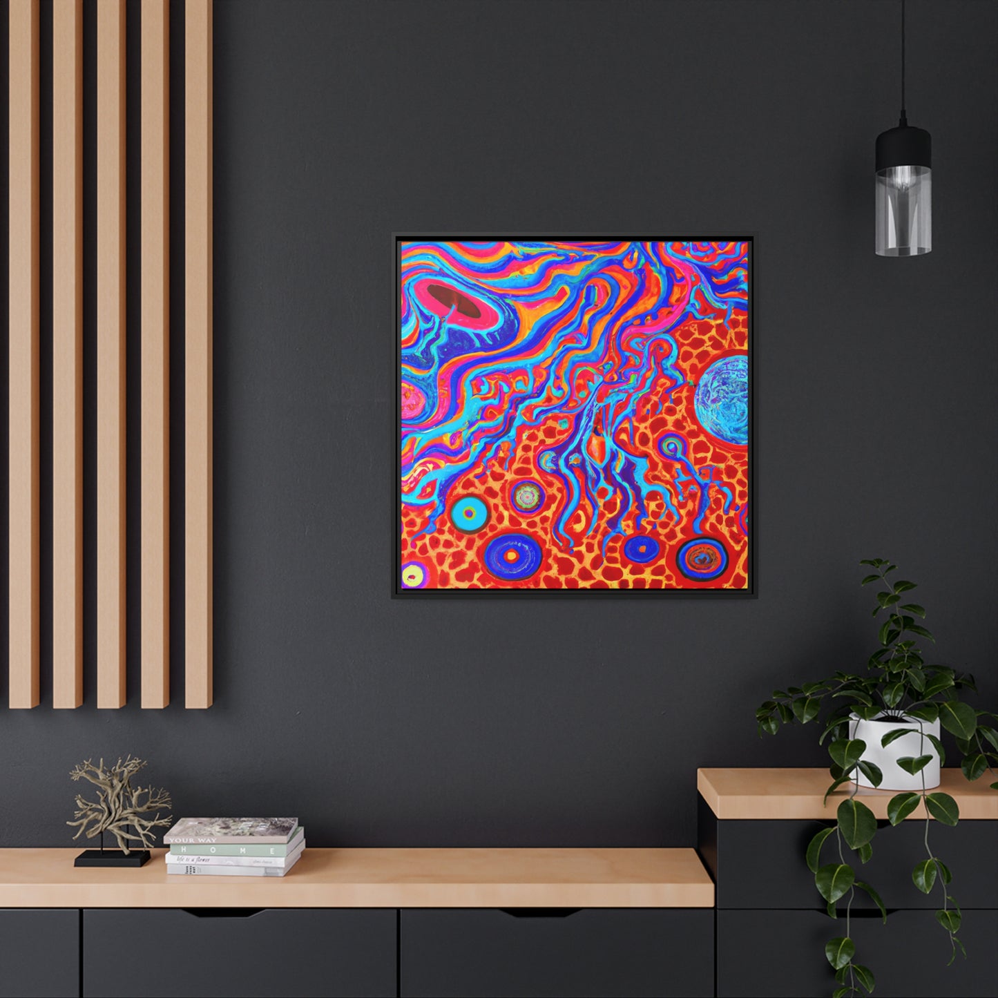 Mona Delacroix - Framed Canvas