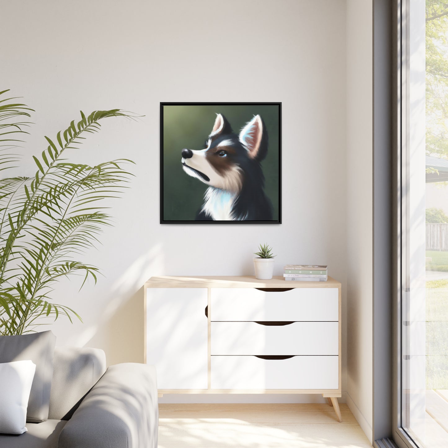 Johannes Amsel - Framed Canvas