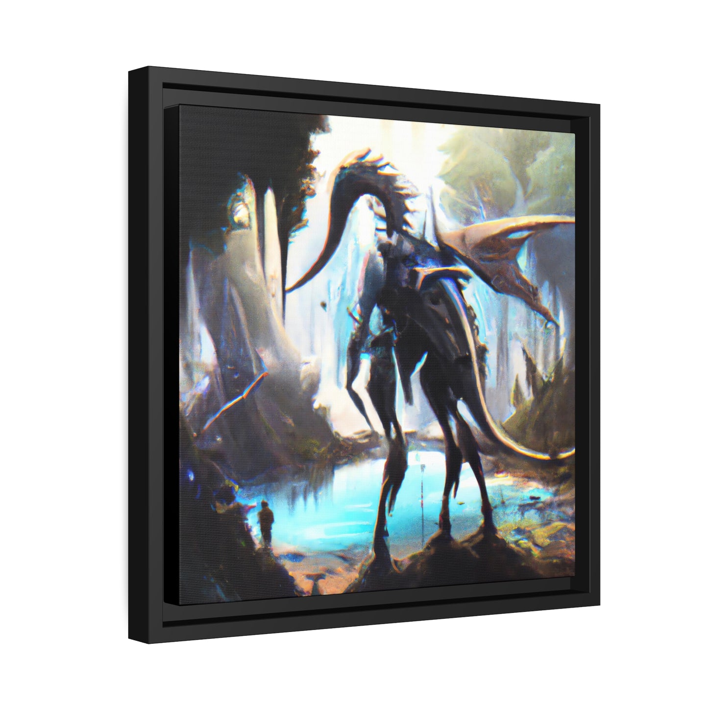 Luminous Leona - Framed Canvas