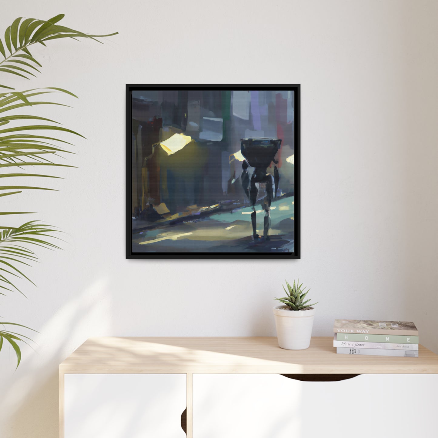Iris Primavera - Framed Canvas