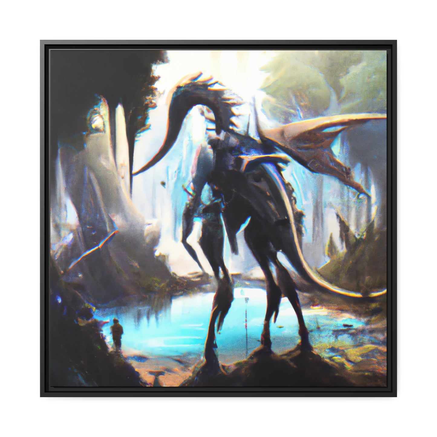 Luminous Leona - Framed Canvas