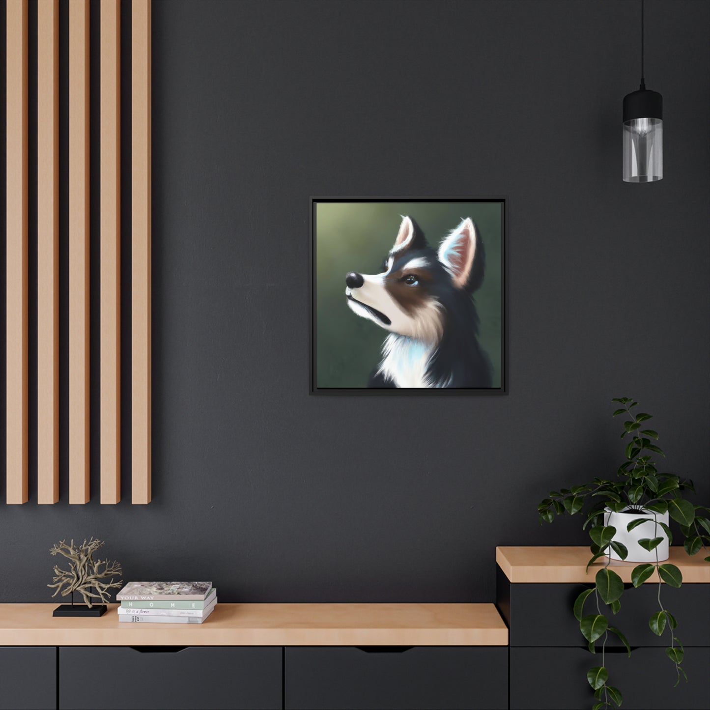 Johannes Amsel - Framed Canvas