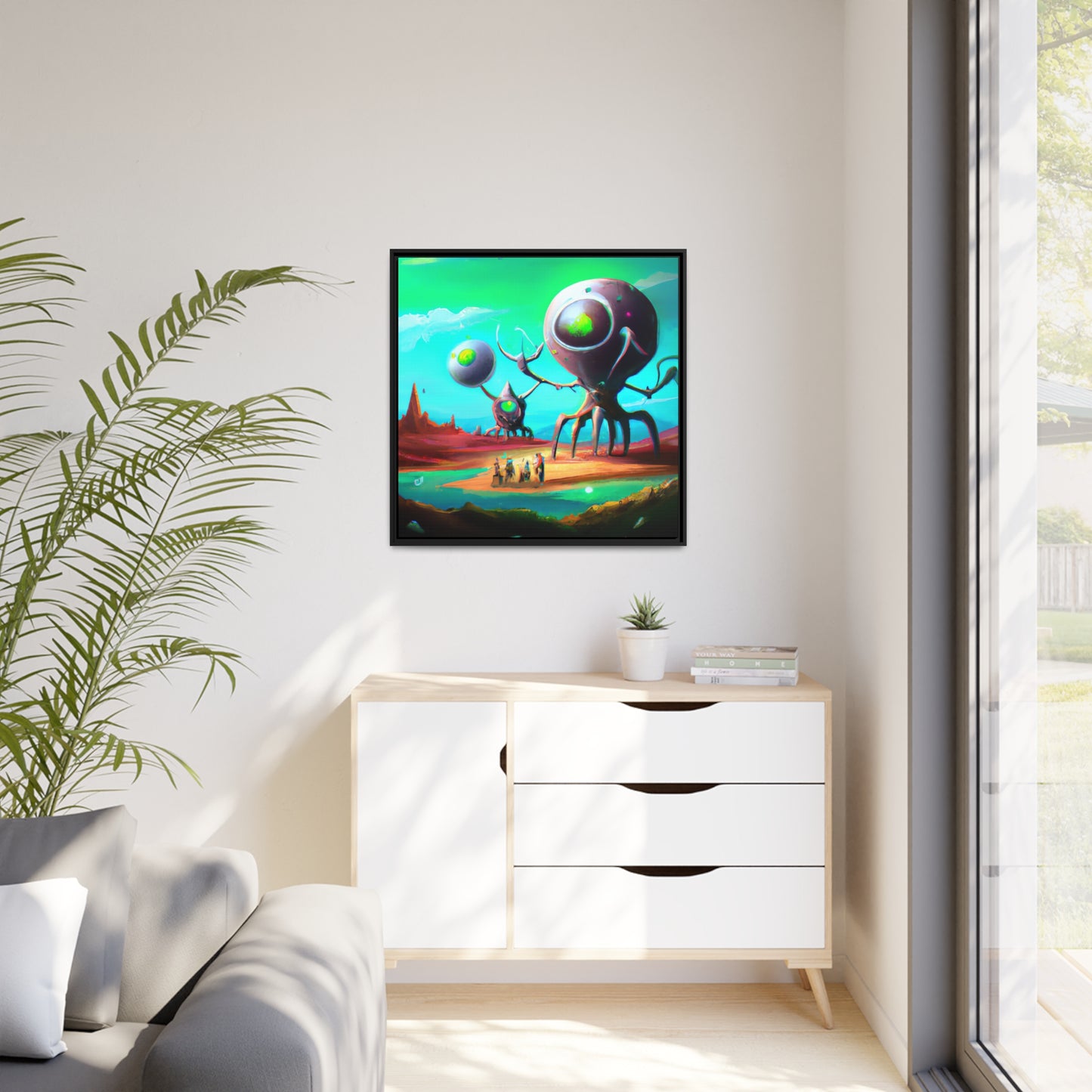 Claude Sanders - Framed Canvas