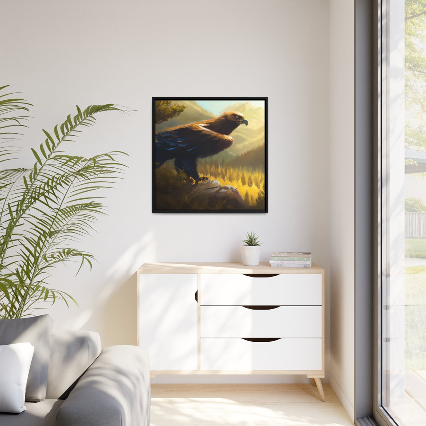 Pablo Rembrandt - Framed Canvas