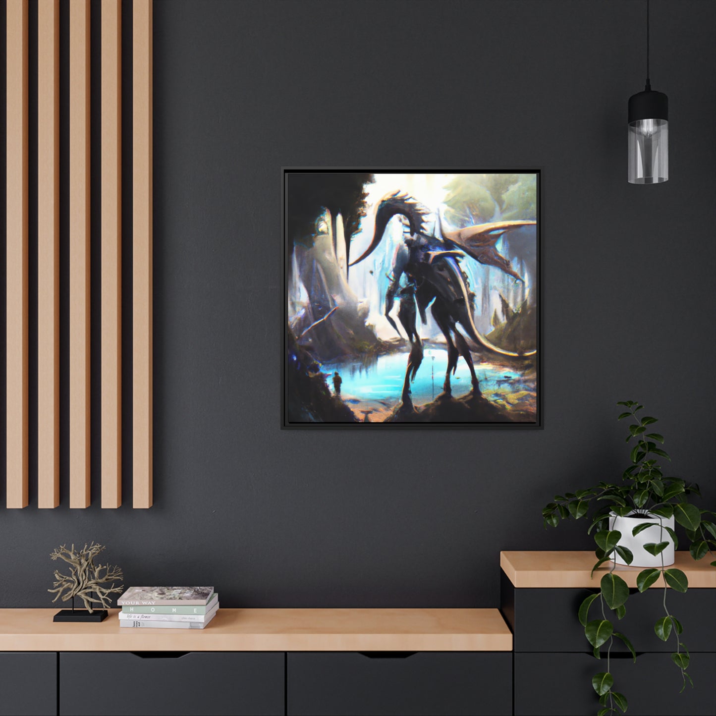 Luminous Leona - Framed Canvas