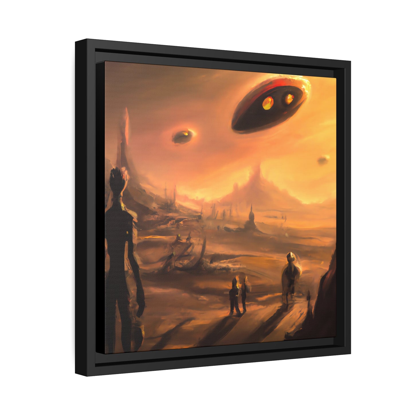 Agatha Periwinkle - Framed Canvas