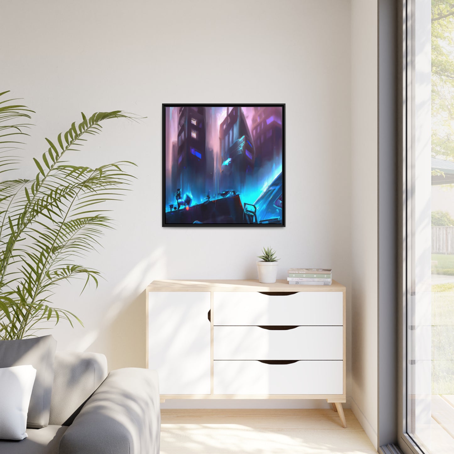 Vincent Van Gibson - Framed Canvas