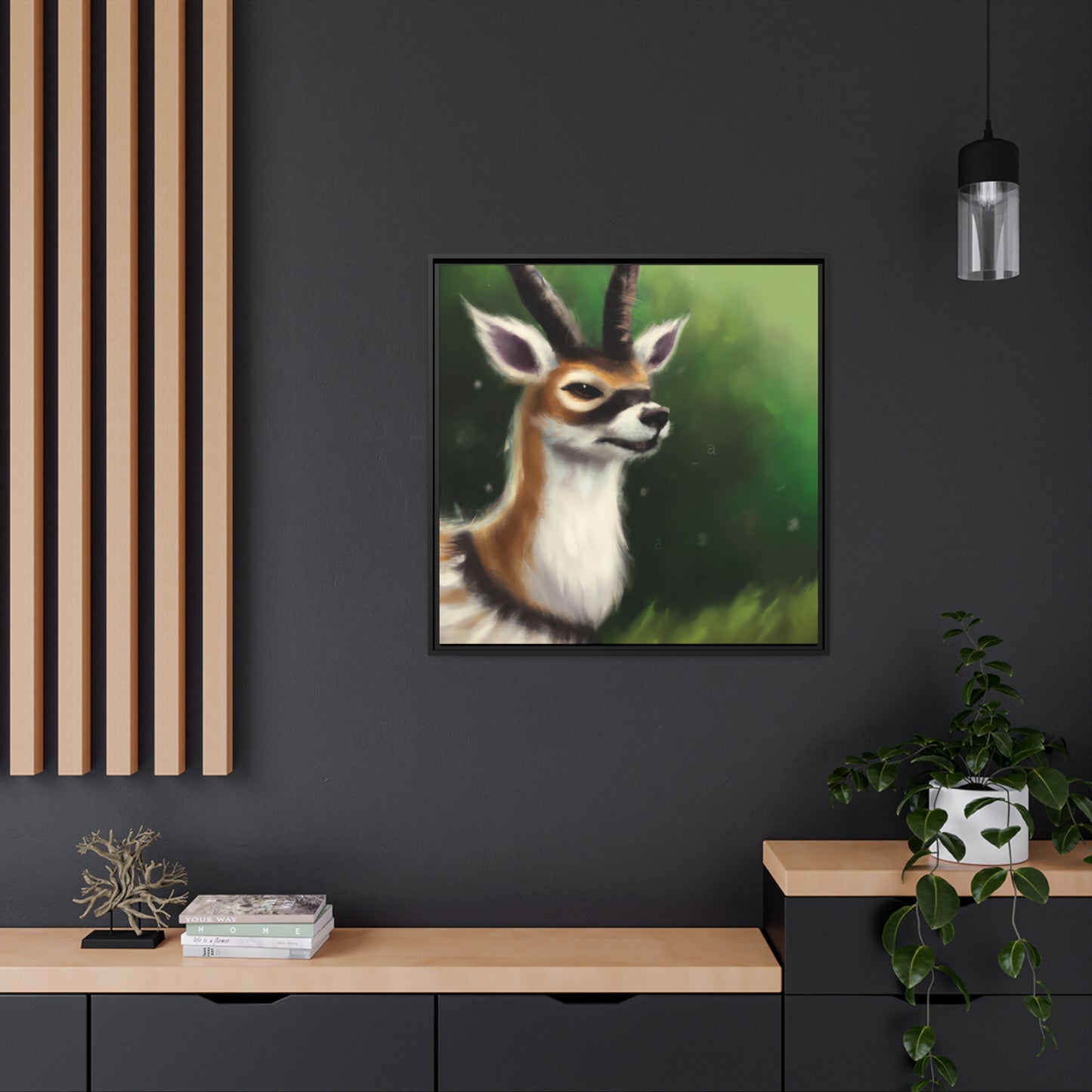 Augustus E. Crowe - Framed Canvas