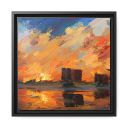 William Monet - Framed Canvas