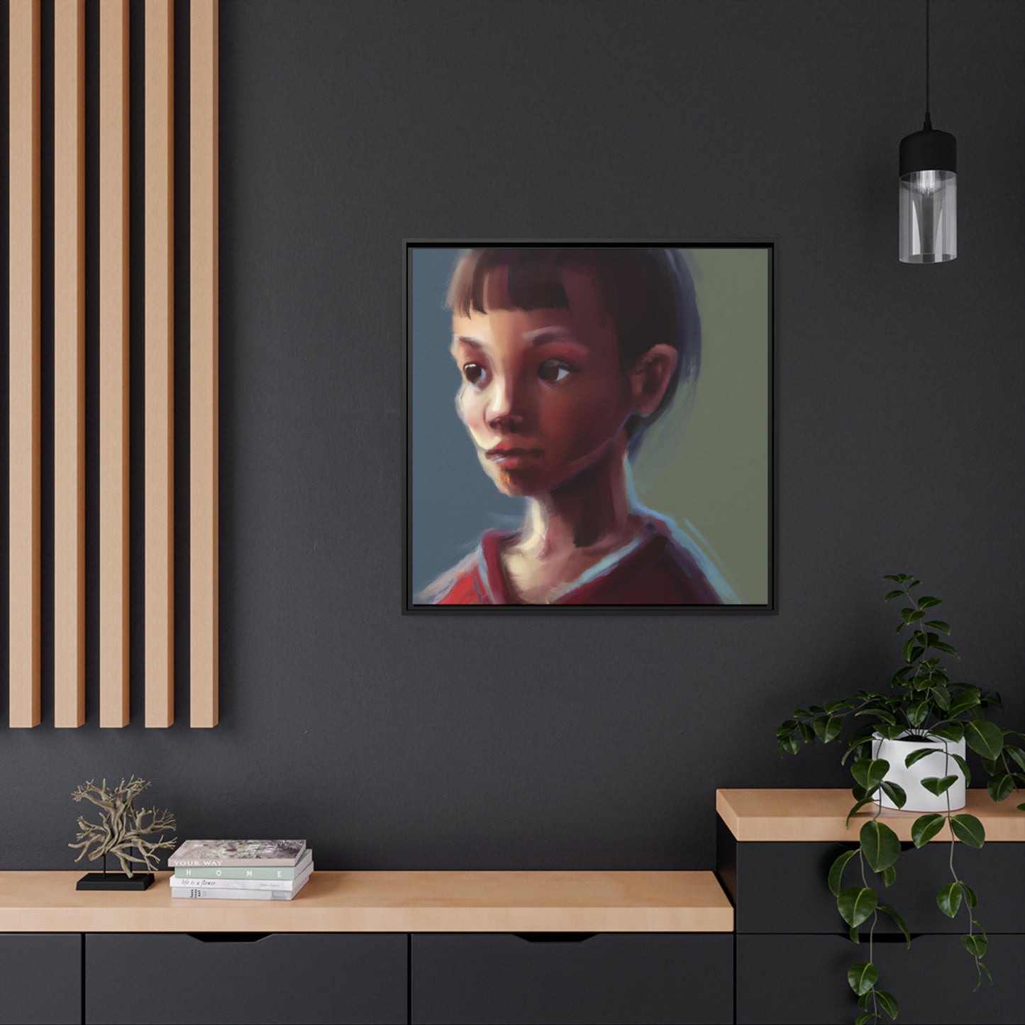 Heda Crystalwhite - Framed Canvas
