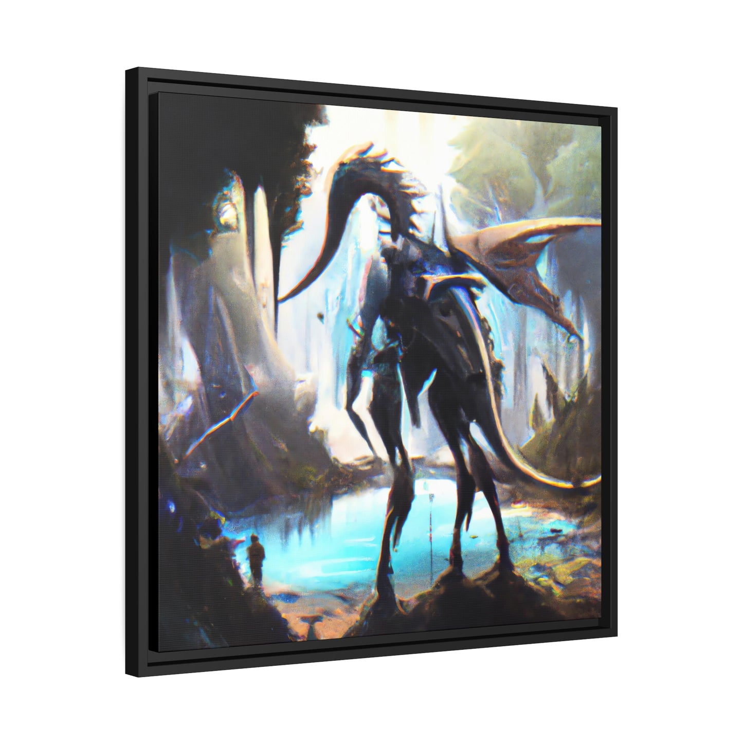 Luminous Leona - Framed Canvas